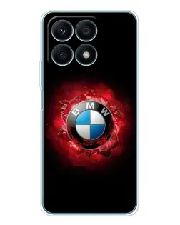 Чехол для Huawei Honor X8a с картинкой «Логотип BMW — вспышка»