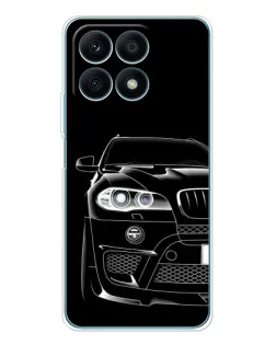 Чехол для Huawei Honor X8a с картинкой «Темный силуэт BMW»