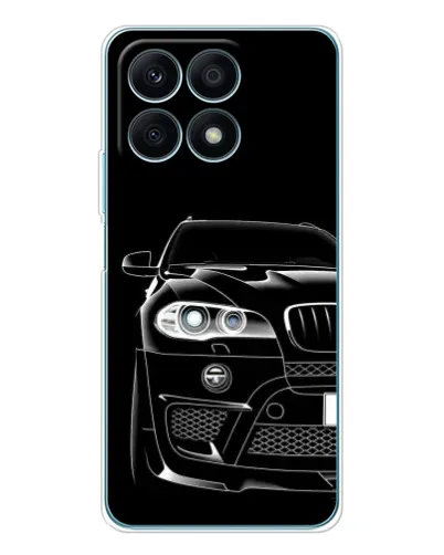 Чехол для Huawei Honor X8a с картинкой «Темный силуэт BMW»