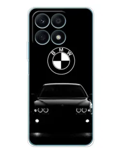 Чехол для Huawei Honor X8a с картинкой «BMW — взгляд из темноты»