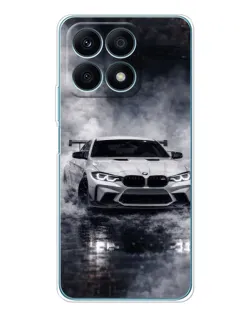 Чехол для Huawei Honor X8a с картинкой «BMW сквозь туман»