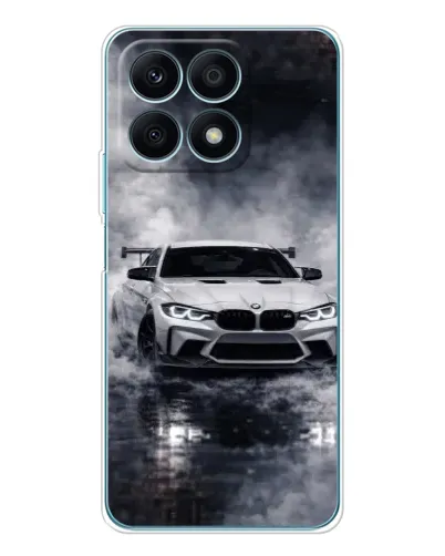 Чехол для Huawei Honor X8a с картинкой «BMW сквозь туман»