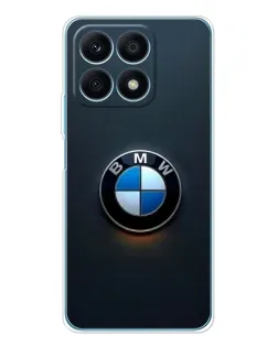 Чехол для Huawei Honor X8a с картинкой «Логотип BMW — минимализм»