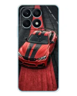 Чехол для Huawei Honor X8a с картинкой «BMW на красной дорожке»