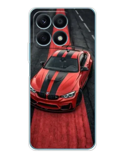 Чехол для Huawei Honor X8a с картинкой «BMW на красной дорожке»