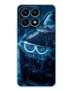 Чехол для Huawei Honor X8a с картинкой «BMW под дождем»