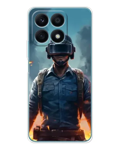 Чехол для Huawei Honor X8a с картинкой «PUBG — реалистичный герой» Чехол для Huawei Honor X8a с картинкой «PUBG — реалистичный герой»