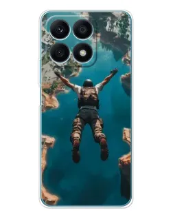 Чехол для Huawei Honor X8a с картинкой «PUBG — свободное падение»