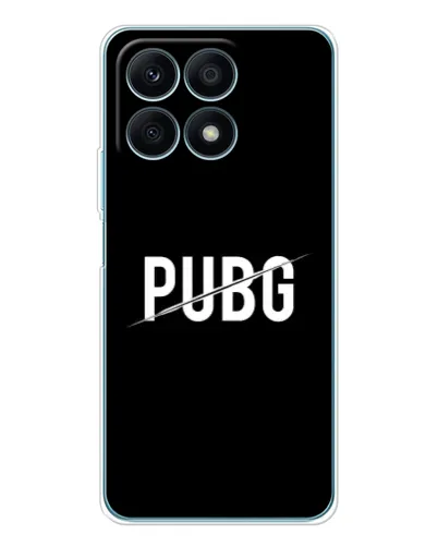 Чехол для Huawei Honor X8a с картинкой «PUBG — белый логотип» Чехол для Huawei Honor X8a с картинкой «PUBG — белый логотип»