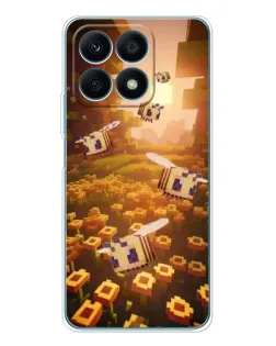 Чехол для Huawei Honor X8a с картинкой «Поле подсолнухов»