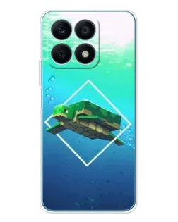 Чехол для Huawei Honor X8a с картинкой «Черепаха Minecraft» Чехол для Huawei Honor X8a с картинкой «Черепаха Minecraft»