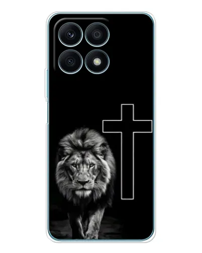 Чехол для Huawei Honor X8a с картинкой «Лев и Крест» Чехол для Huawei Honor X8a с картинкой «Лев и Крест»