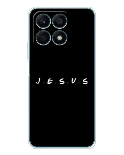 Чехол для Huawei Honor X8a с картинкой «Точки веры J.E.S.U.S.» Чехол для Huawei Honor X8a с картинкой «Точки веры J.E.S.U.S.»