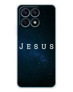 Чехол для Huawei Honor X8a с картинкой «Звездное небо Jesus»