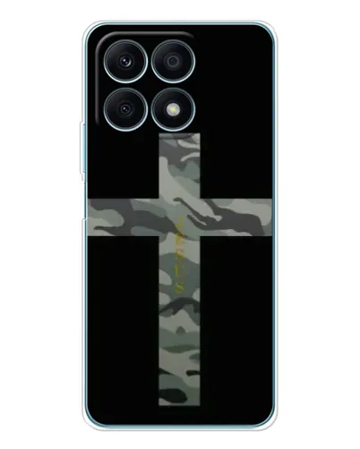 Чехол для Huawei Honor X8a с картинкой «Милитари Крест» Чехол для Huawei Honor X8a с картинкой «Милитари Крест»