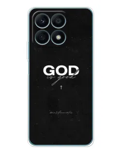Чехол для Huawei Honor X8a с картинкой «GOD — Бог над всем»