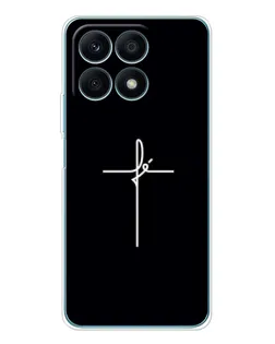 Чехол для Huawei Honor X8a с картинкой «Тонкий крест»