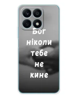 Чехол для Huawei Honor X8a с картинкой «Бог не бросит»