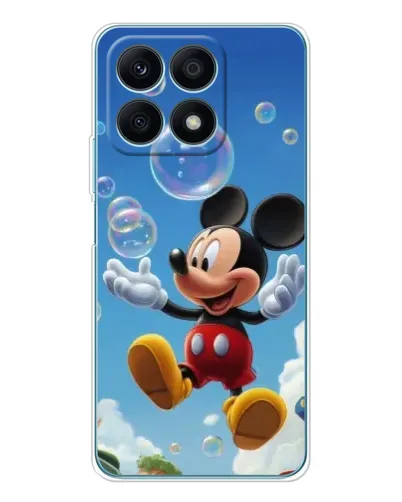 Чехол для Huawei Honor X8a с картинкой «Mickey и мыльные пузыри»