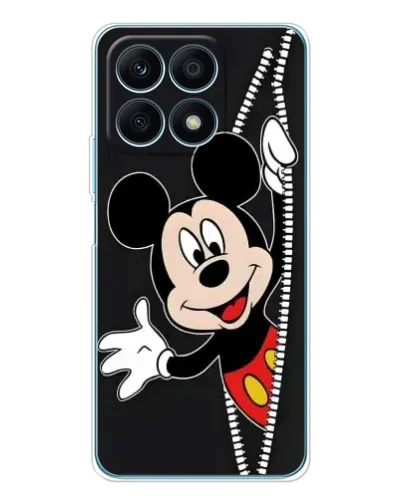 Чехол для Huawei Honor X8a с картинкой «Микки раздвигает стены»