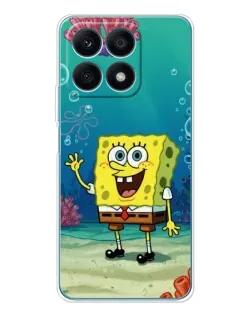 Чехол для Huawei Honor X8a с картинкой «Подводный привет»