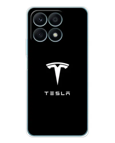 Чехол для Huawei Honor X8a с картинкой «Tesla White Logo» Чехол для Huawei Honor X8a с картинкой «Tesla White Logo»