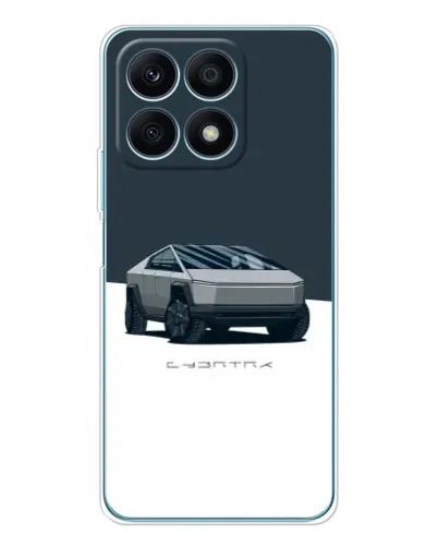 Чехол для Huawei Honor X8a с картинкой «Серебристый Cybertruck Tesla» Чехол для Huawei Honor X8a с картинкой «Серебристый Cybertruck Tesla»