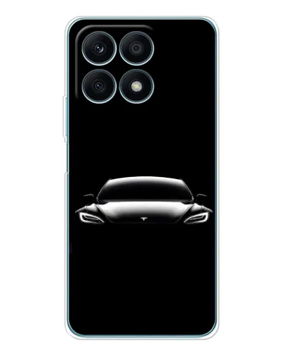 Чехол для Huawei Honor X8a с картинкой «Фары Tesla Night» Чехол для Huawei Honor X8a с картинкой «Фары Tesla Night»