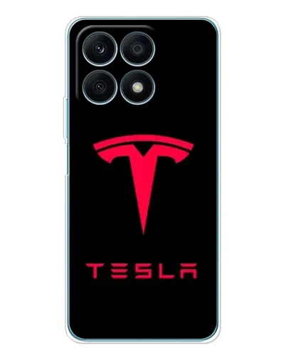 Чехол для Huawei Honor X8a с картинкой «Tesla Red Logo» Чехол для Huawei Honor X8a с картинкой «Tesla Red Logo»
