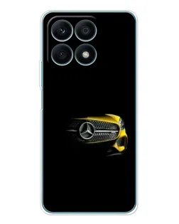 Чехол для Huawei Honor X8a с картинкой «Mercedes — ретро стиль»