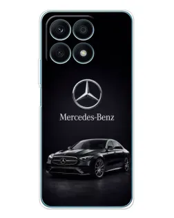 Чехол для Huawei Honor X8a с картинкой «Mercedes — решетка радиатора»