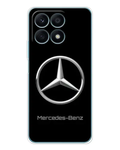 Чехол для Huawei Honor X8a с картинкой «Mercedes Silver Logo»