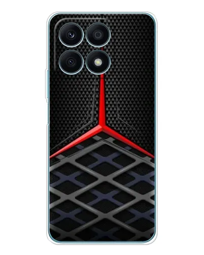 Чехол для Huawei Honor X8a с картинкой «Mercedes Carbon Grid»