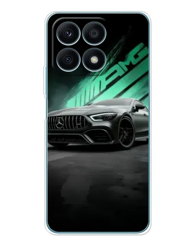 Чехол для Huawei Honor X8a с картинкой «Темный Mercedes AMG»