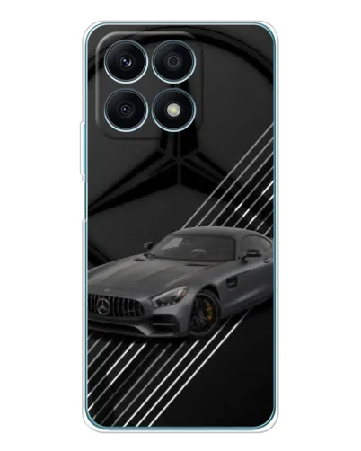 Чехол для Huawei Honor X8a с картинкой «Mercedes AMG — графика»