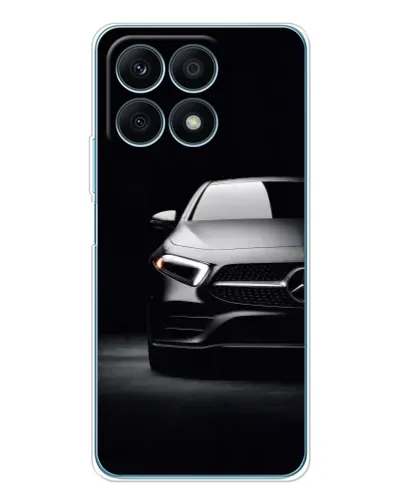 Чехол для Huawei Honor X8a с картинкой «Свет фар Mercedes»