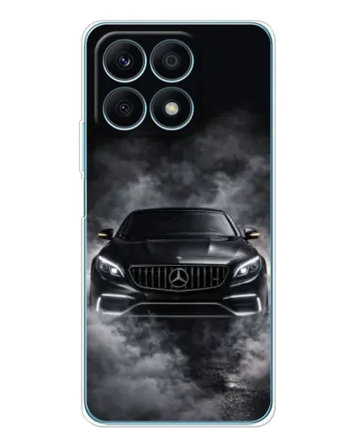 Чехол для Huawei Honor X8a с картинкой «Mercedes в дыму»