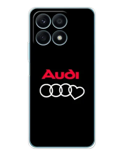 Чехол для Huawei Honor X8a с картинкой «Логотип Audi Heart»