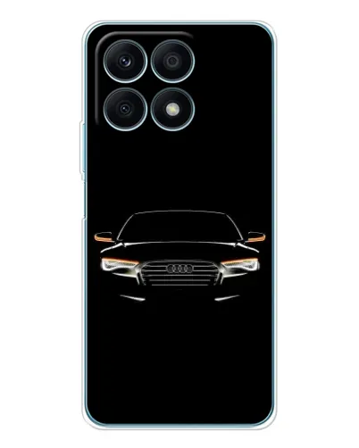 Чехол для Huawei Honor X8a с картинкой «Audi — ночной контур»