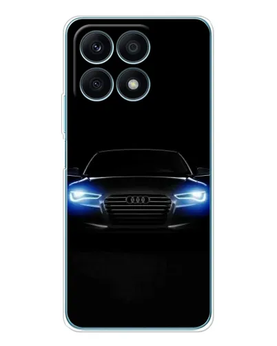 Чехол для Huawei Honor X8a с картинкой «Audi в неоне»