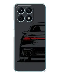 Чехол для Huawei Honor X8a с картинкой «Задняя часть Audi — арт»