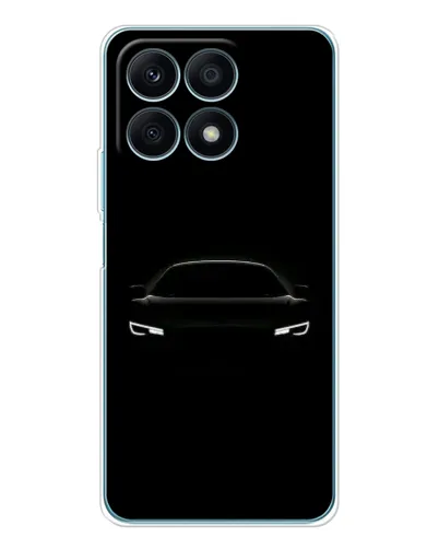 Чехол для Huawei Honor X8a с картинкой «Взгляд Audi в темноте»