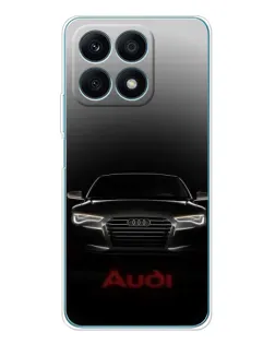 Чехол для Huawei Honor X8a с картинкой «Audi — градиентный контур»