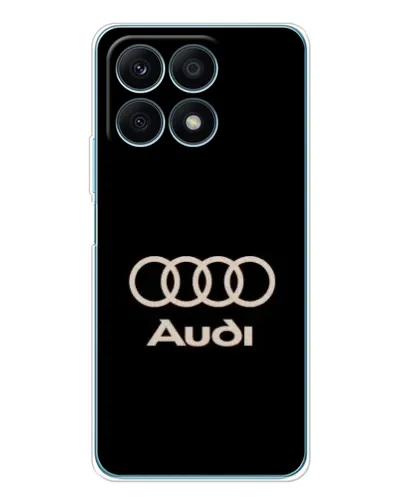 Чехол для Huawei Honor X8a с картинкой «Audi — золотой логотип»