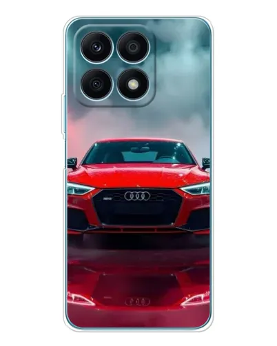 Чехол для Huawei Honor X8a с картинкой «Audi RS — красный стиль»