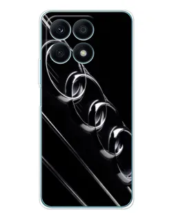 Чехол для Huawei Honor X8a с картинкой «Audi — абстрактные кольца»