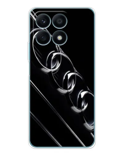 Чехол для Huawei Honor X8a с картинкой «Audi — абстрактные кольца»