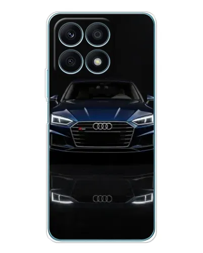 Чехол для Huawei Honor X8a с картинкой «Audi — ночное отражение»