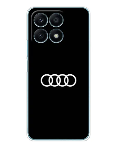 Чехол для Huawei Honor X8a с картинкой «Audi White Logo»