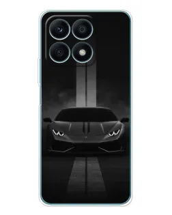 Чехол для Huawei Honor X8a с картинкой «Lamborghini симметрия дорог»